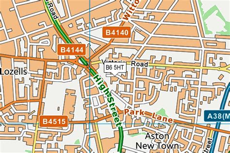 de6 5ht|Map of DE6 5HT postcode .